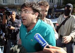 Thierry, tras su detención en Burdeos. / Archivo