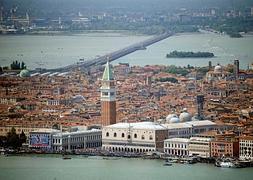 Imagen aérea de Venecia. / Afp