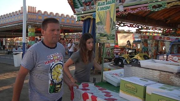 Adela Úcar, en la feria. 