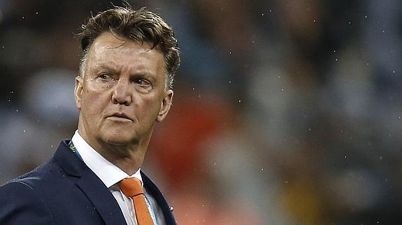 Van Gaal, durante un partido. 