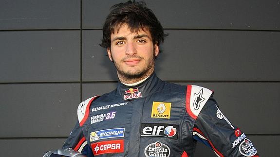 Carlos Sainz Jr., en el circuito de Motorland. 