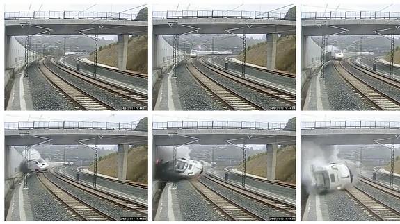 Vídeo del descarrilamiento en Santiago