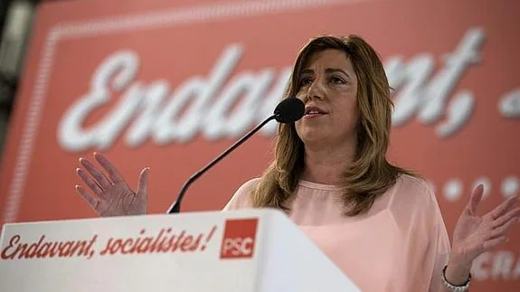 La presidenta de la Junta de Andalucía, Susana Díaz. 