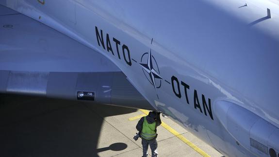 Un avión de la OTAN. 