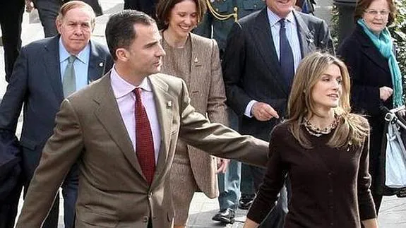 Los reyes Felipe y Letizia, durante un acto 