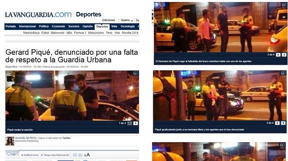 Información de La Vanguardia sobre el incidente 