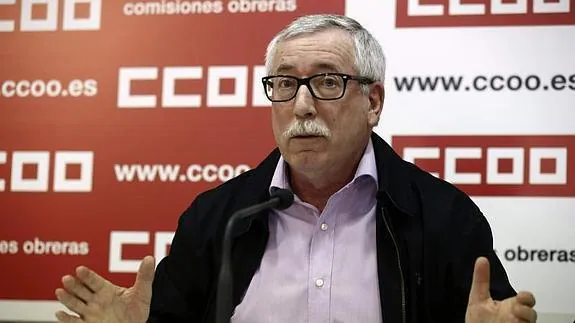 El secretario general de CC OO, Ignacio Fernández Toxo. 