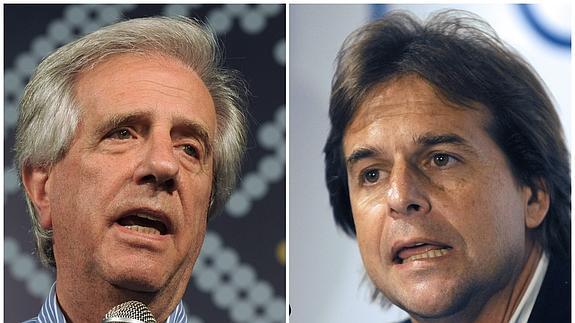 Tabaré Vázquez y Luis Lacalle Pou