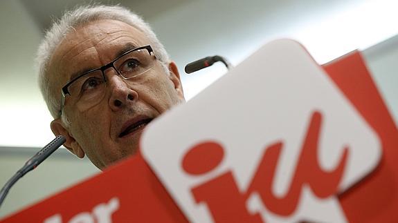 El líder de Izquierda Unida, Cayo Lara.