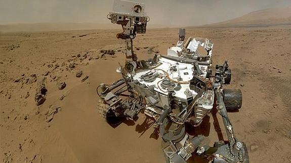 Imagen del robot Curiosity. 