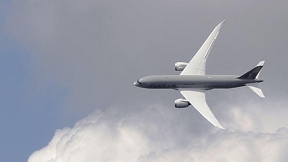 Un Boeing 787 Dreamliner de Catar Airways. 