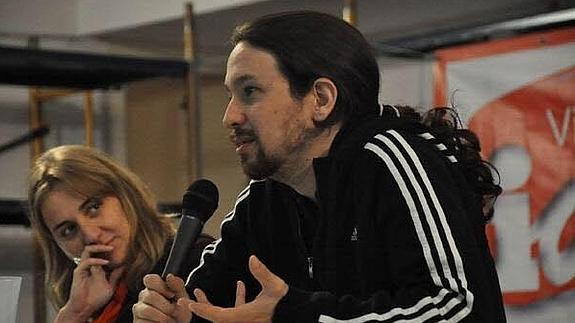 Tania Sánchez y Pablo Iglesias.