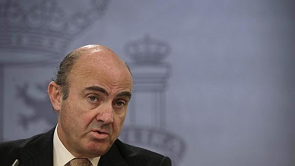 El ministro de Economía y Competitividad, Luis de Guindos.