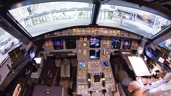 La cabina del A320.