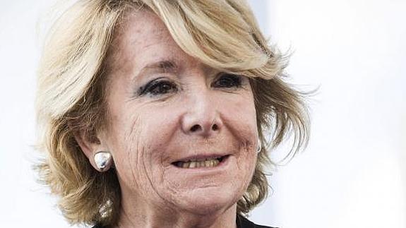 La presidenta del PP de Madrid y candidata a la Alcaldía de Madrid, Esperanza Aguirre. 