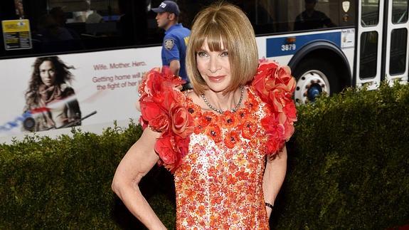 La editora de Vogue Estados Unidos y artífice de la gala benéfica del Metropolitan Museum, Anna Wintour.