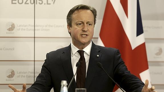 El primer ministro británico David Cameron. 