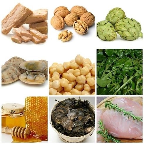 Nueve alimentos afrodisíacos.