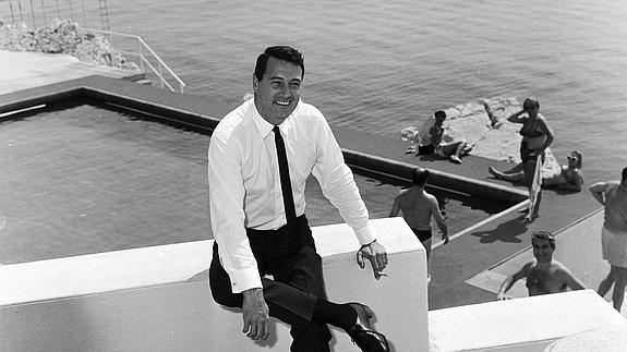 Rock Hudson, en Cannes.