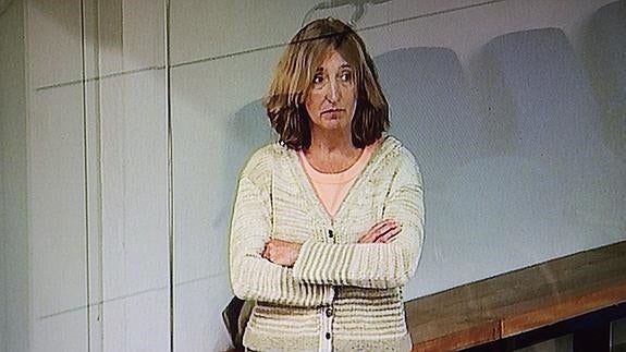 La etarra Itziar Alberdi Uranga durante un juicio en la Audiencia Nacional.