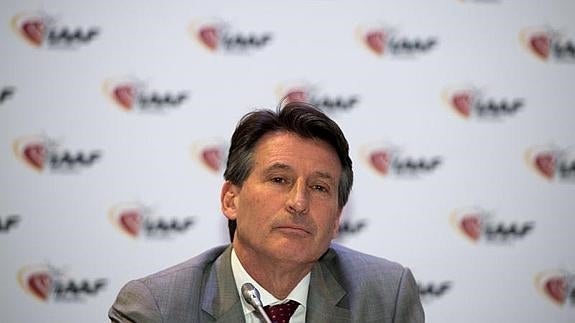 El presidente de la IAAF, Sebastian Coe. 