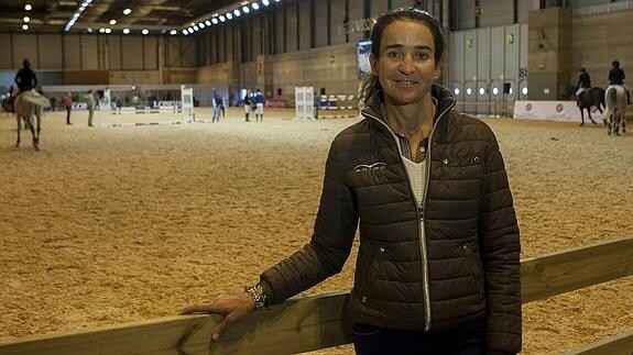 Beatriz Ferrer-Salat posa en el Madrid Horse Week. 