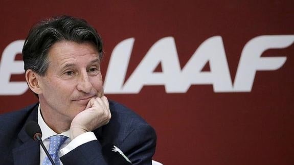 Sebastian Coe, presidente de la IAAF. 