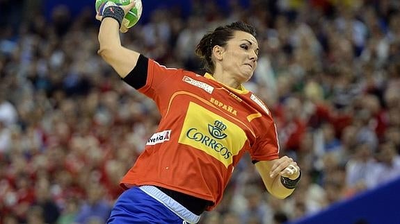 Bea Fernández, con la selección española. 