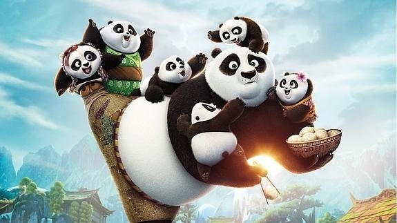 Escena en primicia de 'Kung Fu Panda 3'.