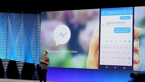 Mark Zuckerberg durante la conferencia F8 en San Francisco. 