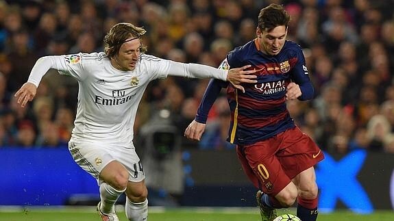 Modric y Messi. 
