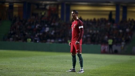 Cristiano Ronaldo, en un partido con Portugal. 