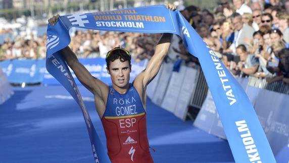 Javier Gómez Noya, tras una prueba. 