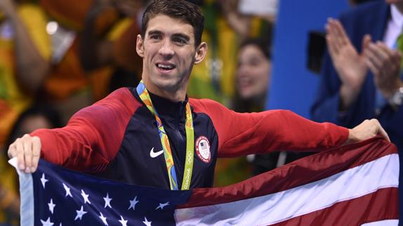 El campeón olímpico Michael Phelps.