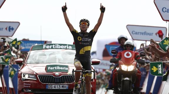 Lilian Calmejane gana la cuarta etapa de la Vuelta Ciclista a España 2016. 
