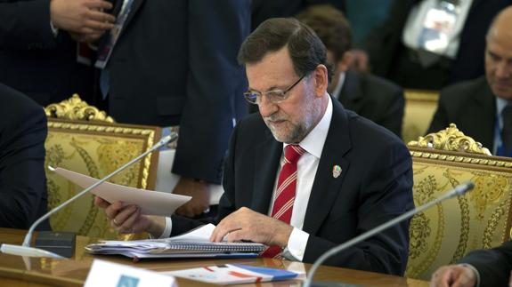 Rajoy, durante una cumbre del G-20. 