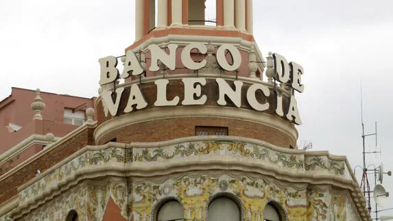 Vista exterior de la sede de Banco de Valencia.