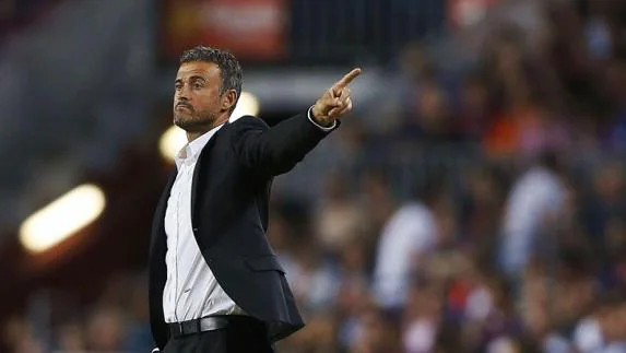 Luis Enrique, entrenador de Barcelona. 