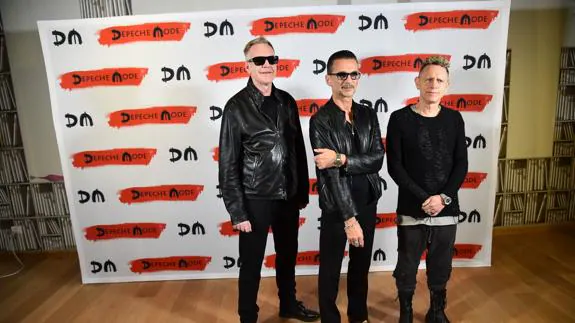 Depeche Mode en el anuncio de su nuevo disco 'Spirit'.