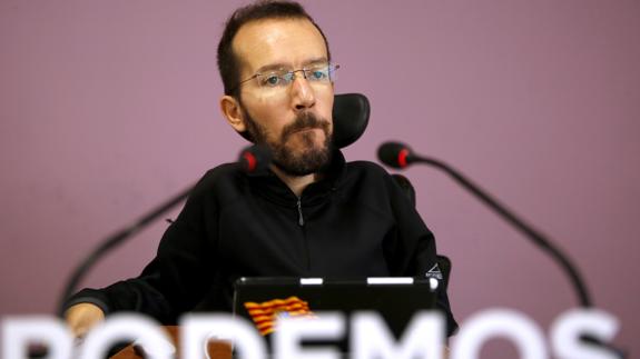 El secretario de Organización de Podemos, Pablo Echenique.