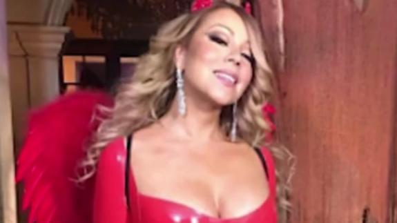 Mariah Carey, disfrazada.