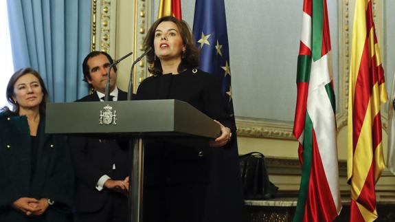 La vicepresidenta, Soraya Sáenz de Santamaría.