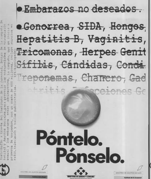 Mucho ha llovido y grandes han sido los avances en el tratamiento del VIH desde esta campaña de los años 90 a los nuevos antirretrovirales. Aún así, el preservativo sigue siendo necesario contra el contagio.  