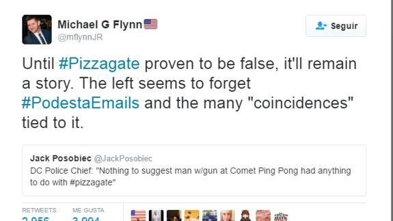 Perfil en Twitter de Michel G. Flynn.