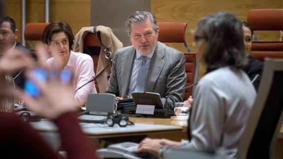 El ministro de Educación, Íñigo Méndez de Vigo, en el Senado.