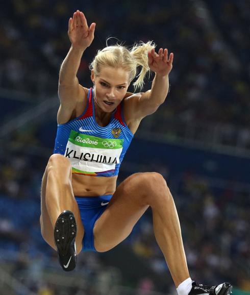 Darya Klishina fue la única atleta rusa que pudo competir en los Juegos de Río. 