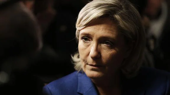 La presidenta del partido ultraderechista francés Frente Nacional (FN) y candidata a las elecciones presidenciales, Marine Le Pen.