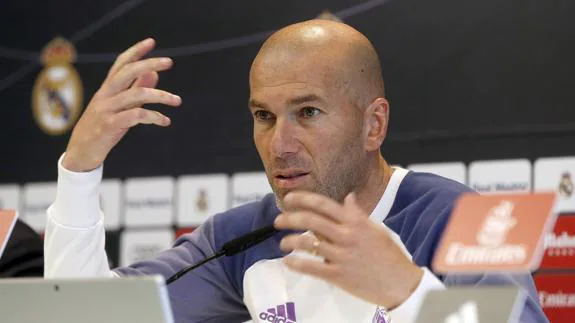 El entrenador del Real Madrid, Zinedine Zidane. 