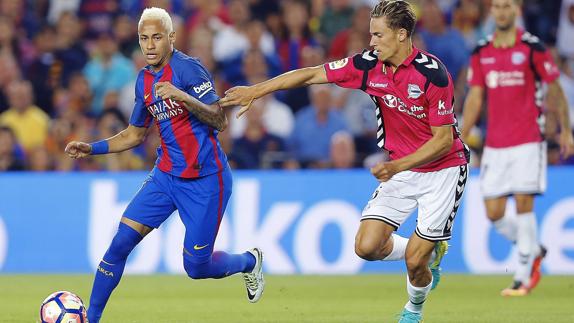 Imagen del Barcelona-Alavés de esta temporada en el Camp Nou. 