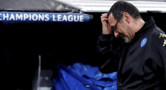 Maurizio Sarri, técnico del Nápoles. 